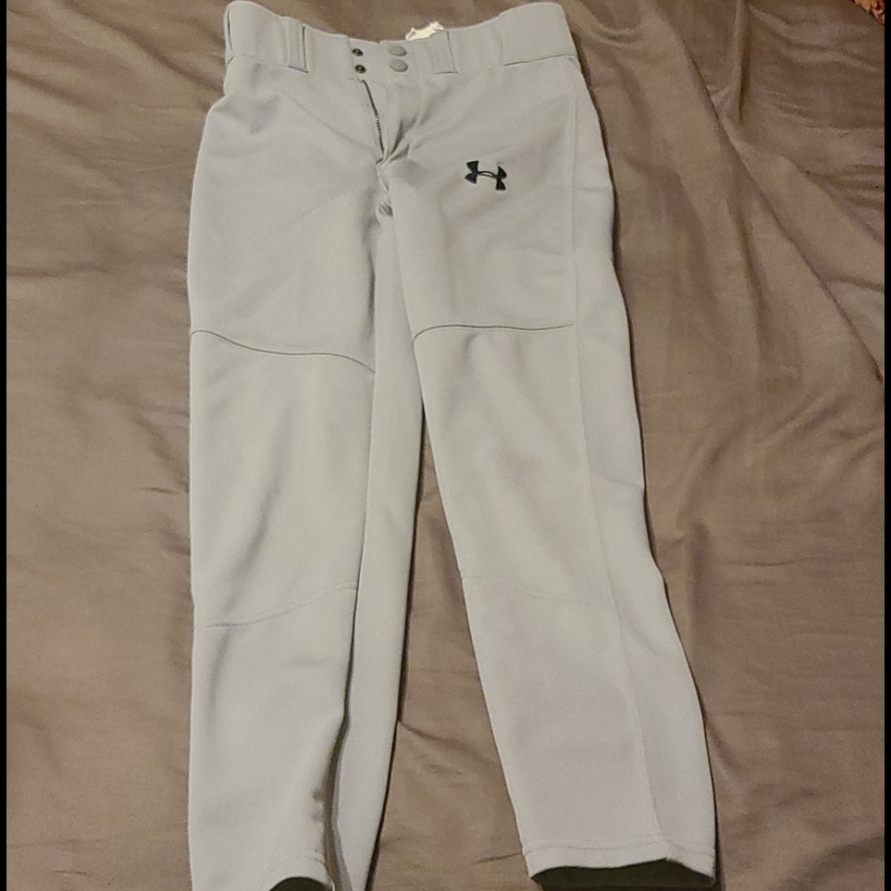 Under Armour Gray Youth Medium Baseball Pants